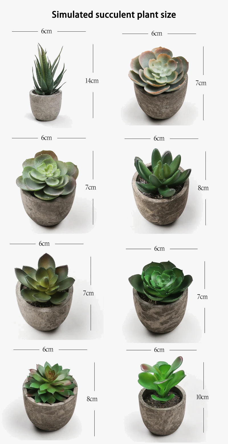 Artificial succulent plants for modern interior decoration - view 6