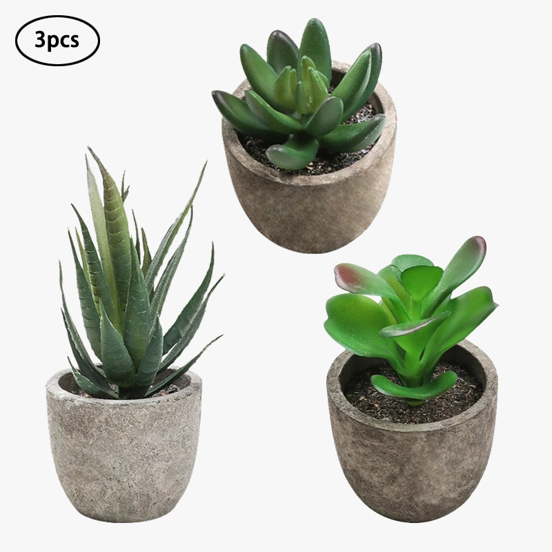 Artificial succulent plants for modern interior decoration - view 8