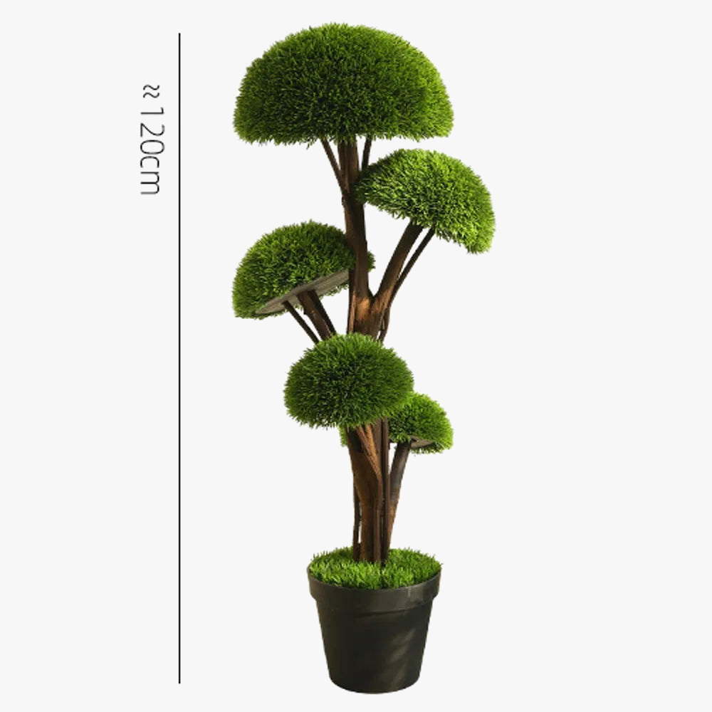 Artificial green plants bonsai pot tree for interior decoration - view 6