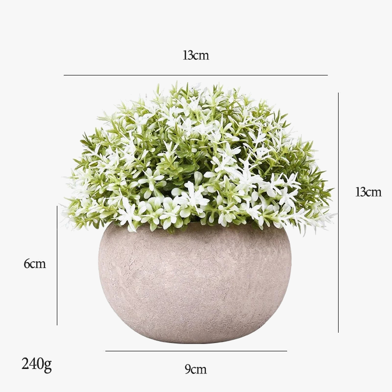 Artificial green plants in pot for interior and exterior decoration - view 3