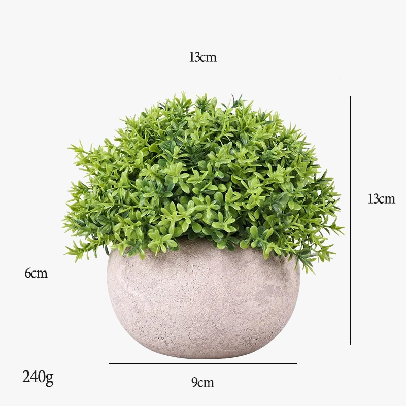 Artificial green plants in pot for interior and exterior decoration - view 4