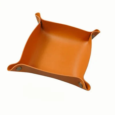 Multifunction leather storage tray for various objects - view 9