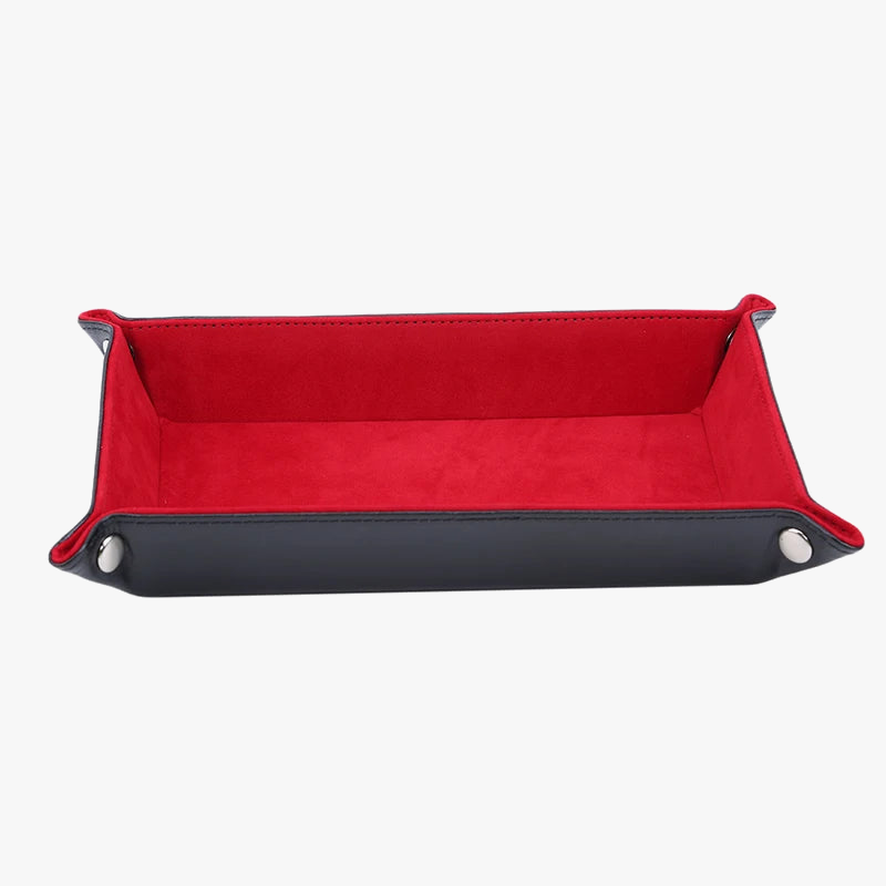 Foldable leather storage tray for games and miscellaneous items - view 9