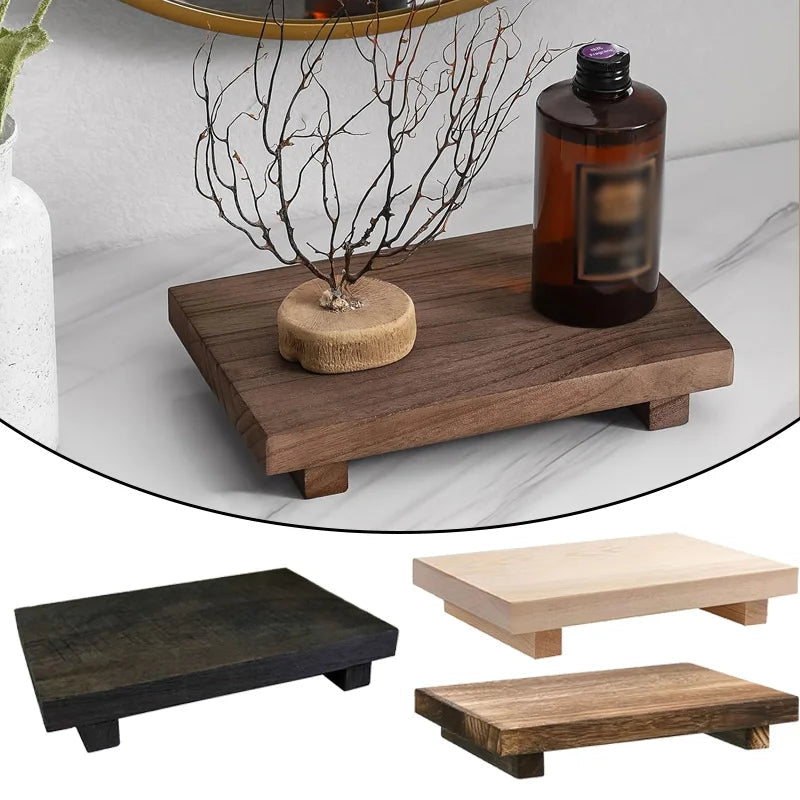 Wooden stand top for storage and decoration