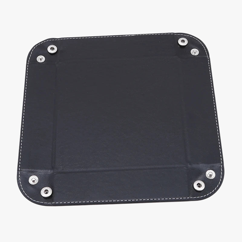 Foldable leather top for various storage and accessories - view 2