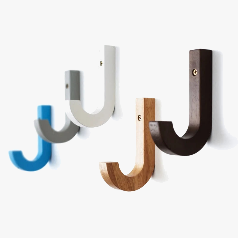 Wooden wall coat holder for creative decoration - view 2