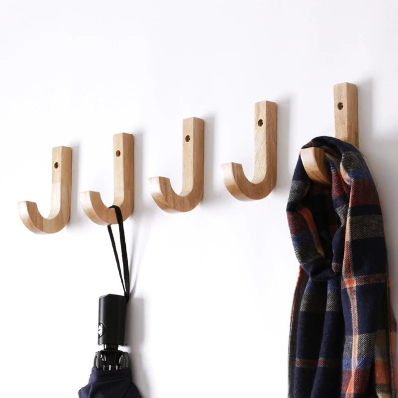 Wooden wall coat holder for creative decoration - view 4