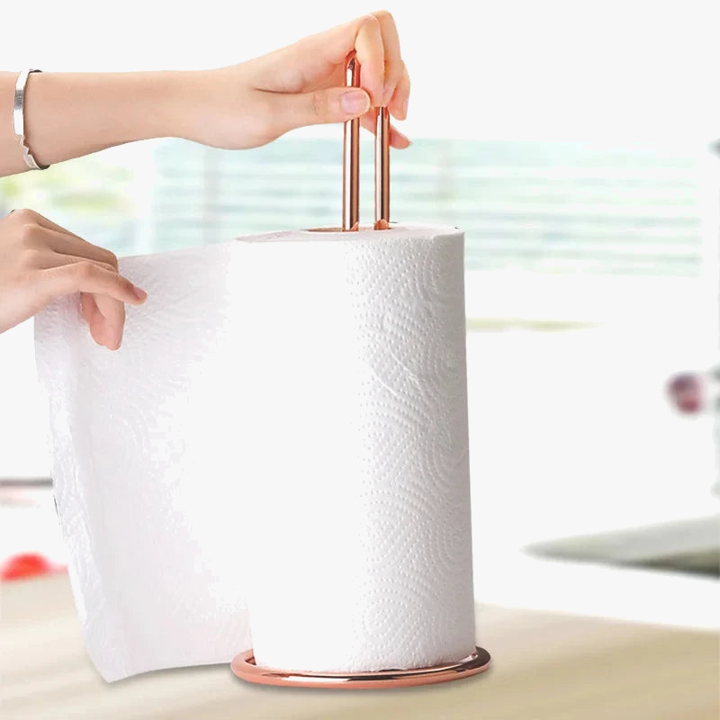 Stainless steel roll holder for towels and towels - view 5