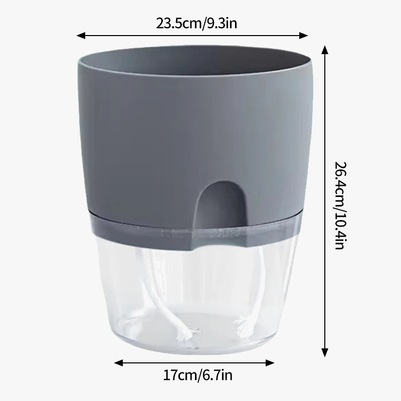 Plastic self-watering flower jar for succulent plants - view 8