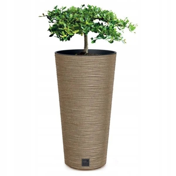 Plastic flower jar round elegant design 25cm - view 4