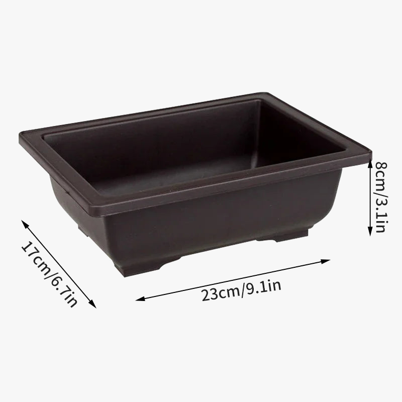 Rectangular flower pots imitation clay for outdoor garden - view 6