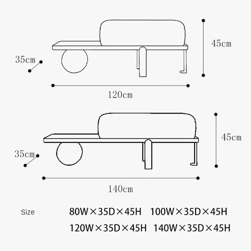 Nordic poufs in flannel creative design luxury for interior - view 6