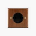 Natural Wood Electric Socket Europe, Type F