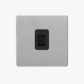 RJ45 Socket in Brushed Light Grey Steel for Modern Interiors