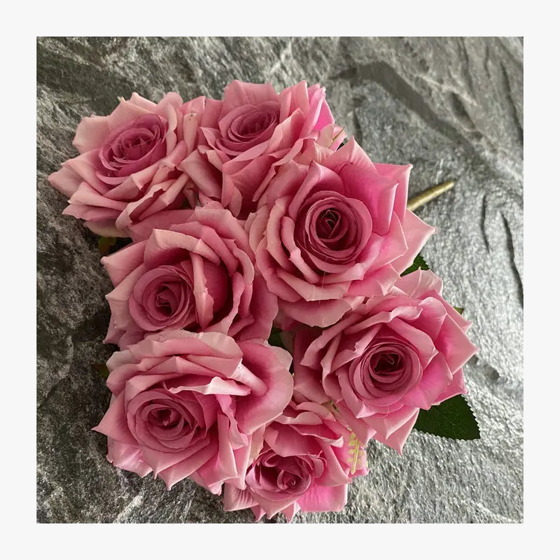 Artificial silk rose for decoration and wedding photography - view 5
