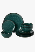 Ceramic table service artisanal effect 4 people