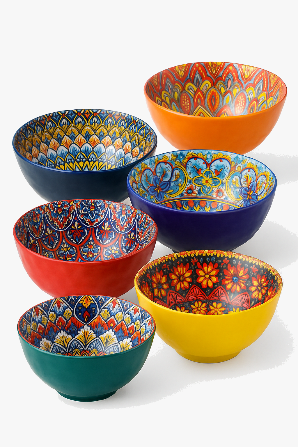 Full bohemian style ceramic table service