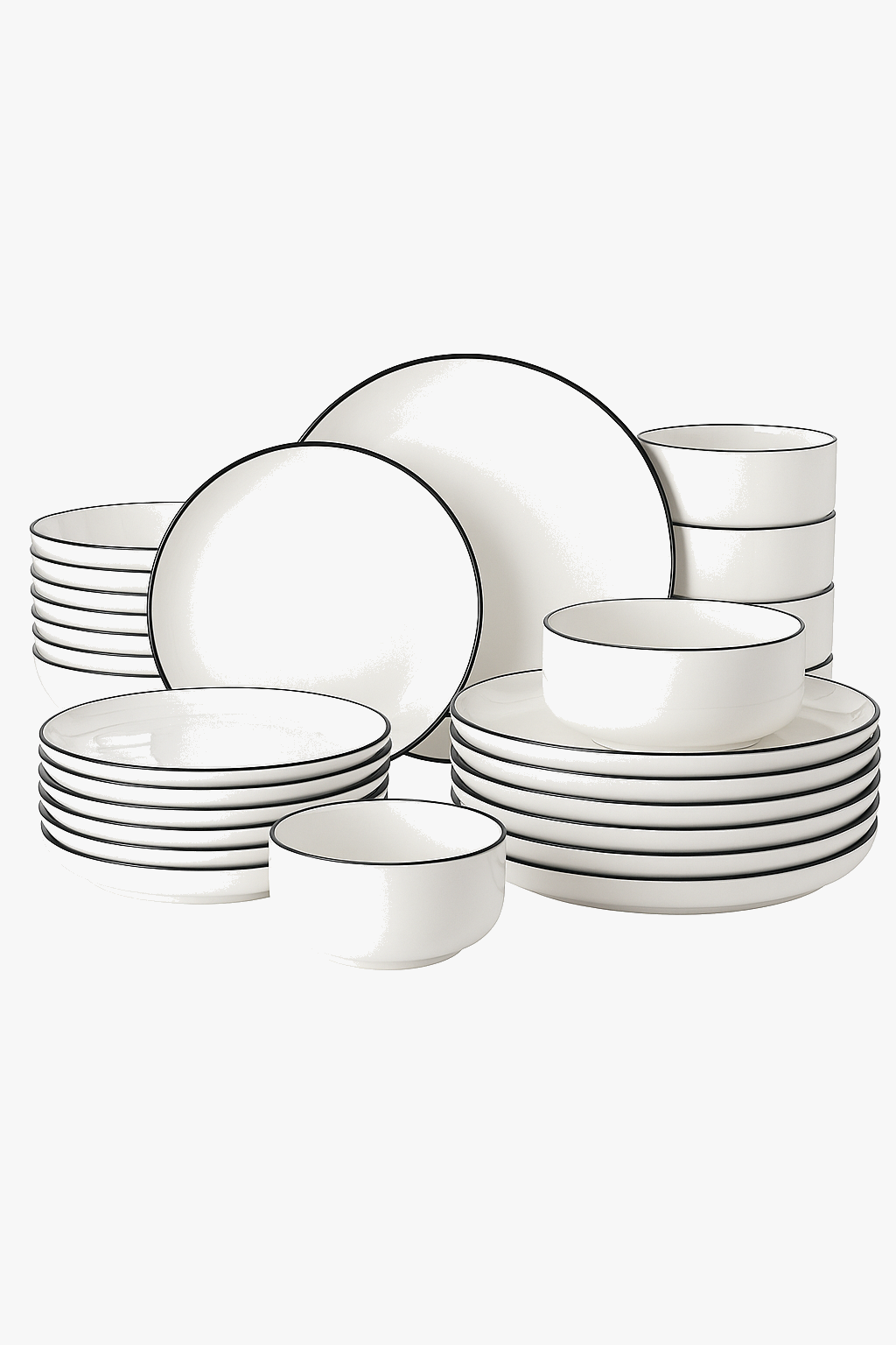 Ceramic table service malacasa 24 48 pieces