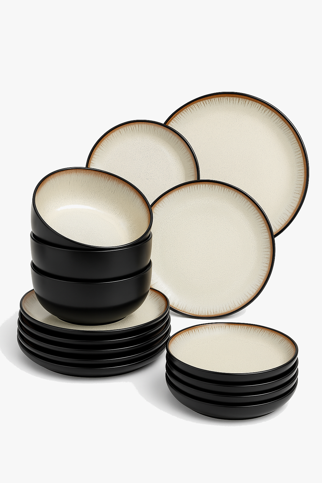 Ceramic table service in modern style