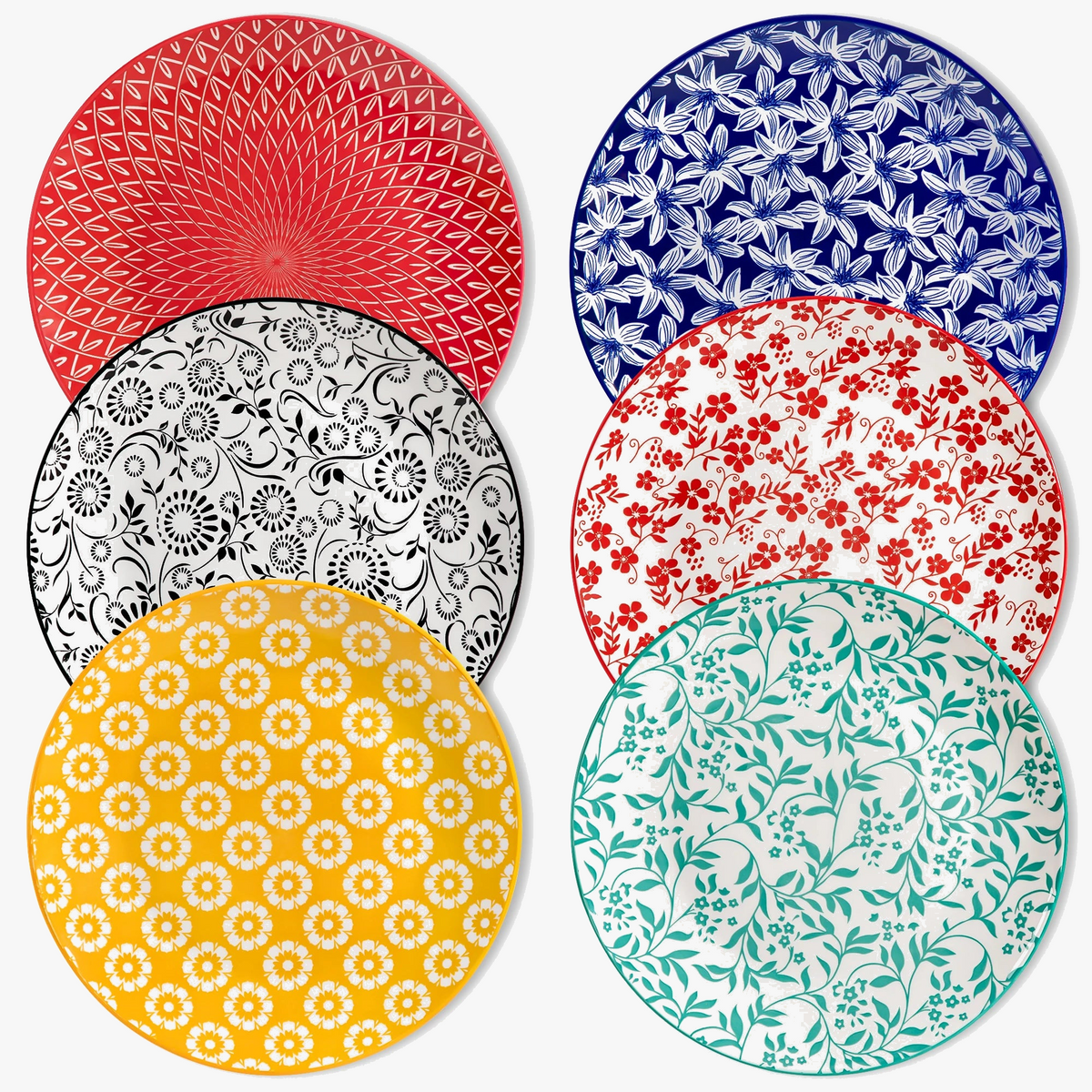 Service ceramic table pattern floral malacasa 12 pieces