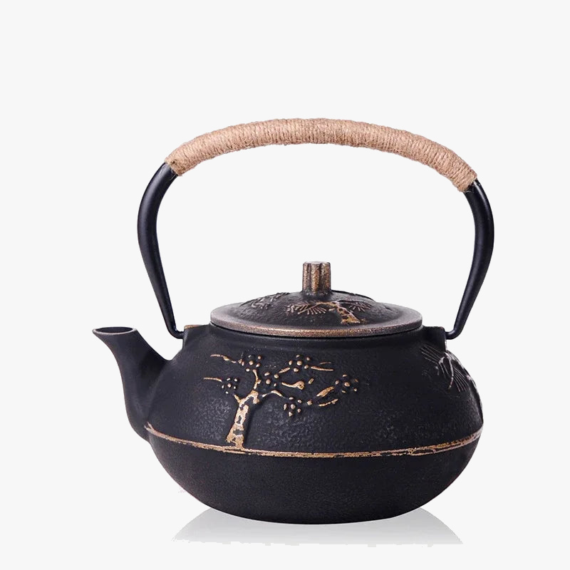 Japanese teapot service enamelled cast iron infuser 800ml