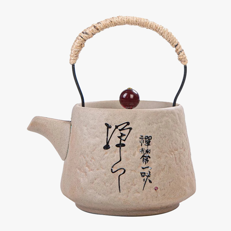 Japanese retro kungfu ceramic textured tea service