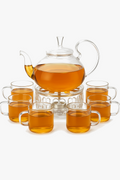 Tea service double wall glass infuser 800ml