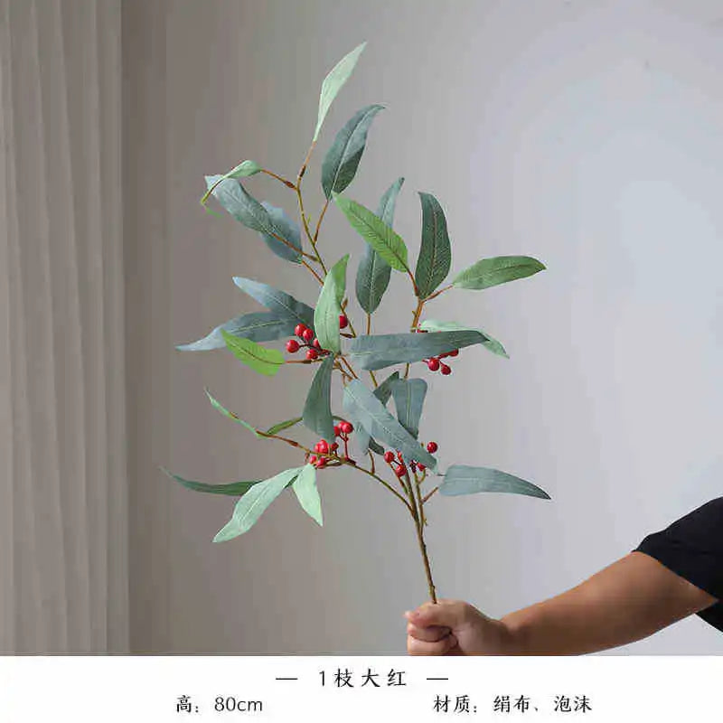 Simulation of eucalyptus with long branches floral decoration for all occasions - view 6