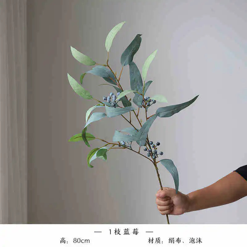 Simulation of eucalyptus with long branches floral decoration for all occasions - view 8