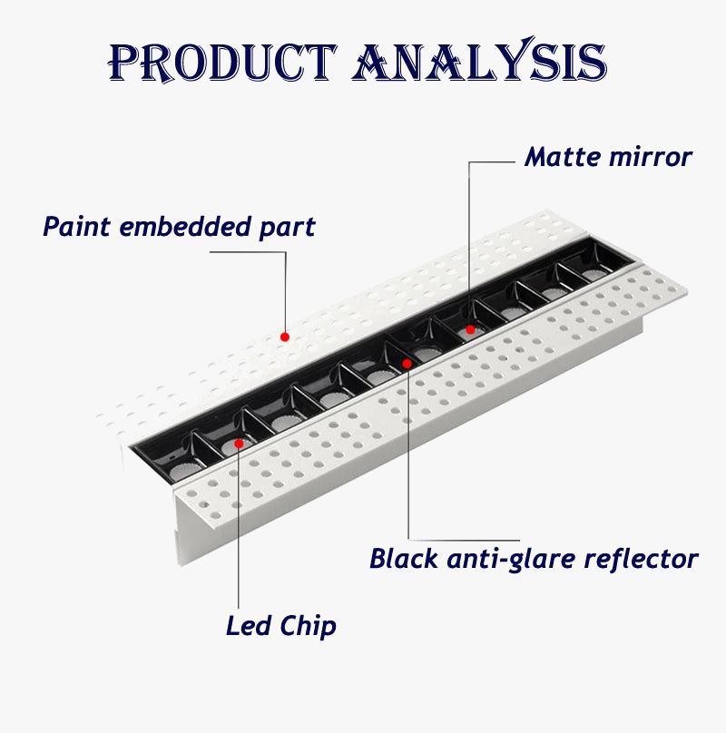 LED spot built-in magnetic modern linear lighting inside - view 4