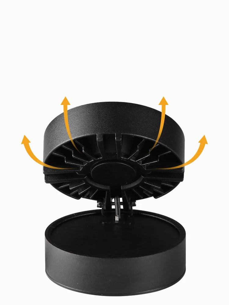 Foldable led spot in aluminium for home or office - view 3