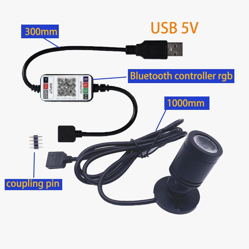 Smart led rgb spot with bluetooth control and adjustable color - view 5