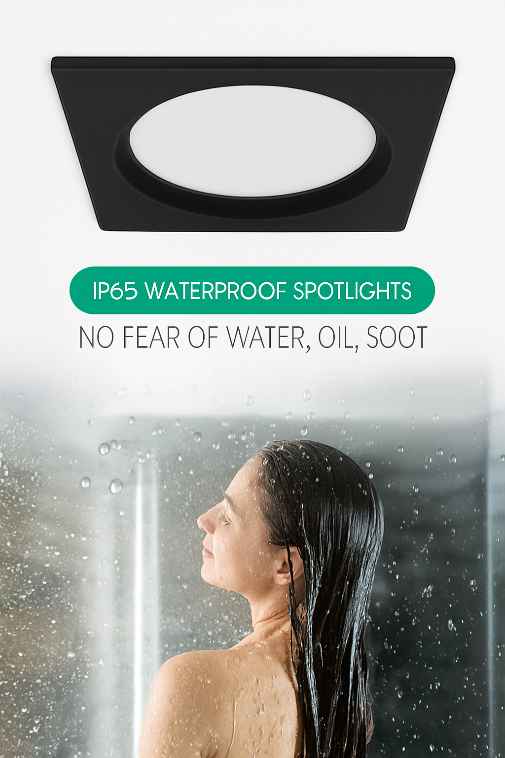 Round or square waterproof led spot for indoors - view 6