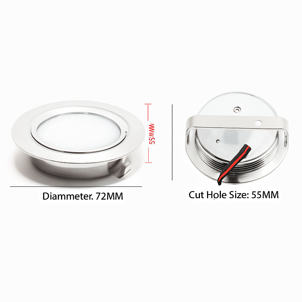 Ultra slim waterproof led spot for integrated interior lighting - view 2