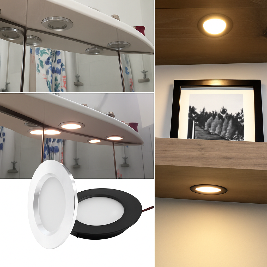Ultra slim waterproof led spot for integrated interior lighting - view 3