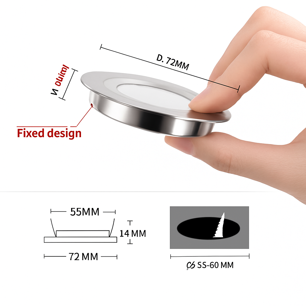 Ultra slim waterproof led spot for integrated interior lighting - view 4