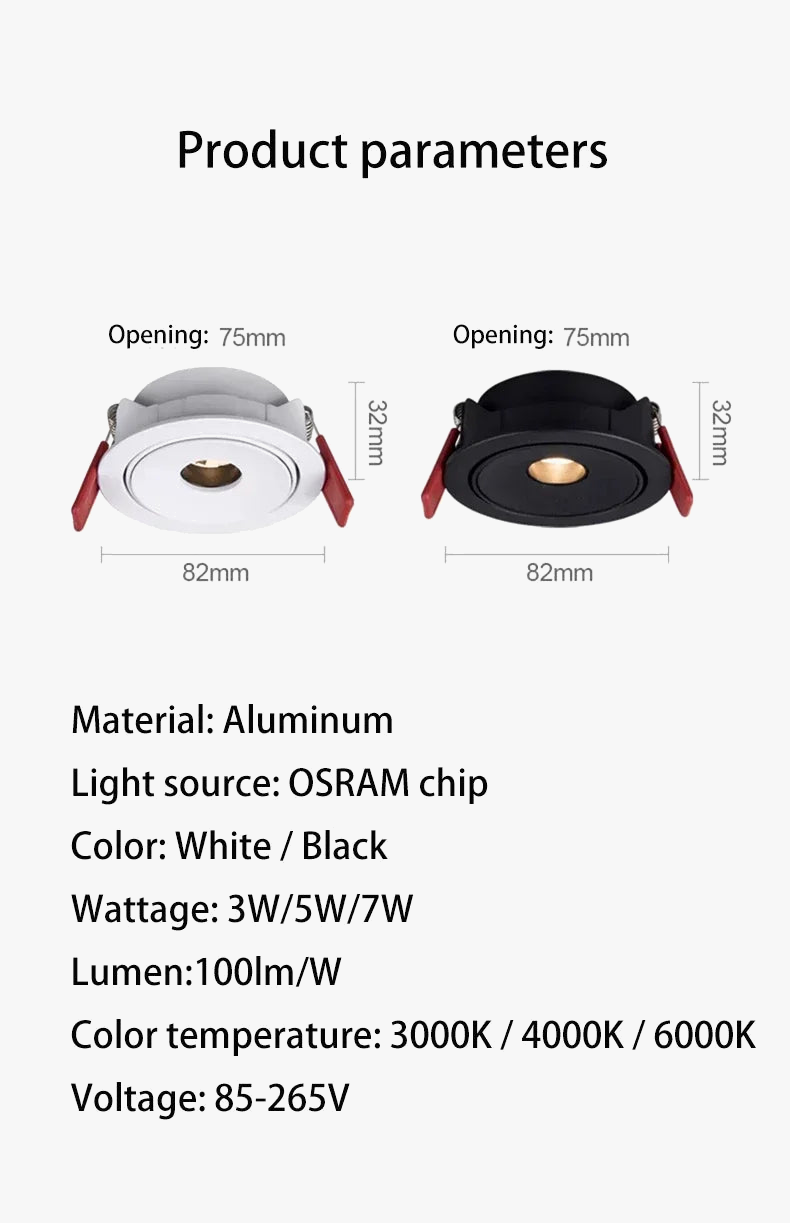 Ultra fine led spot with beam angle for interior lighting - view 7