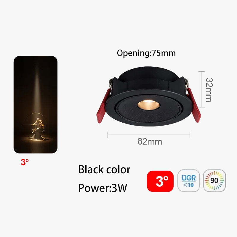 Ultra fine led spot with beam angle for interior lighting - view 9