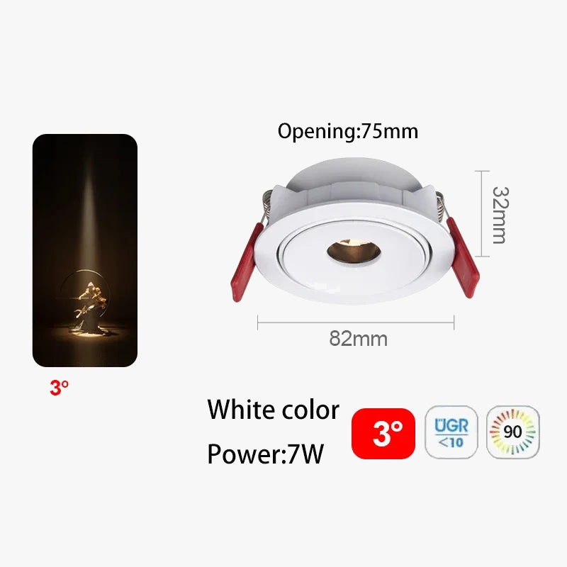 Ultra fine led spot with beam angle for interior lighting - view 10