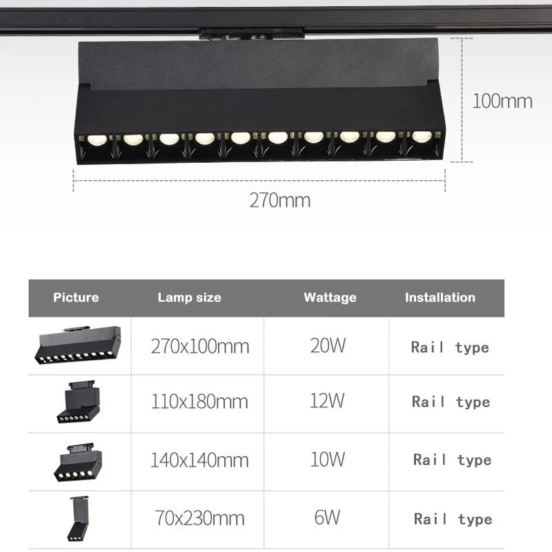 Variable intensity wall spot for store and decoration - view 4