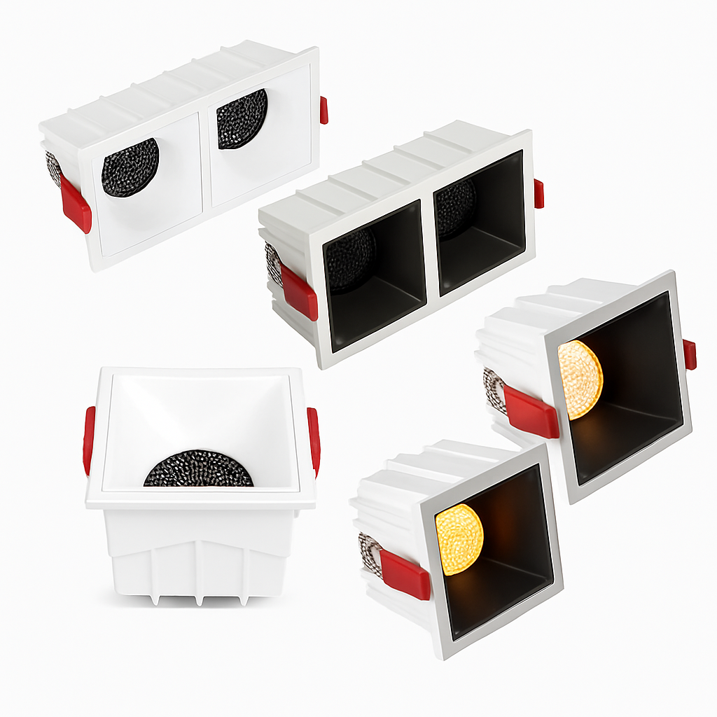 Modern built-in led spotlights with integrated cob lighting - view 2