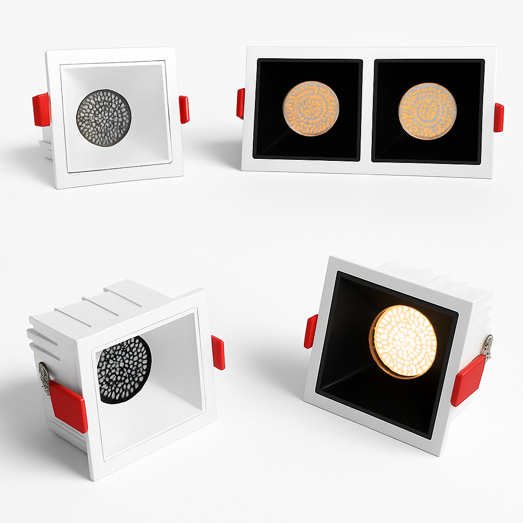 Modern built-in led spotlights with integrated cob lighting - view 3