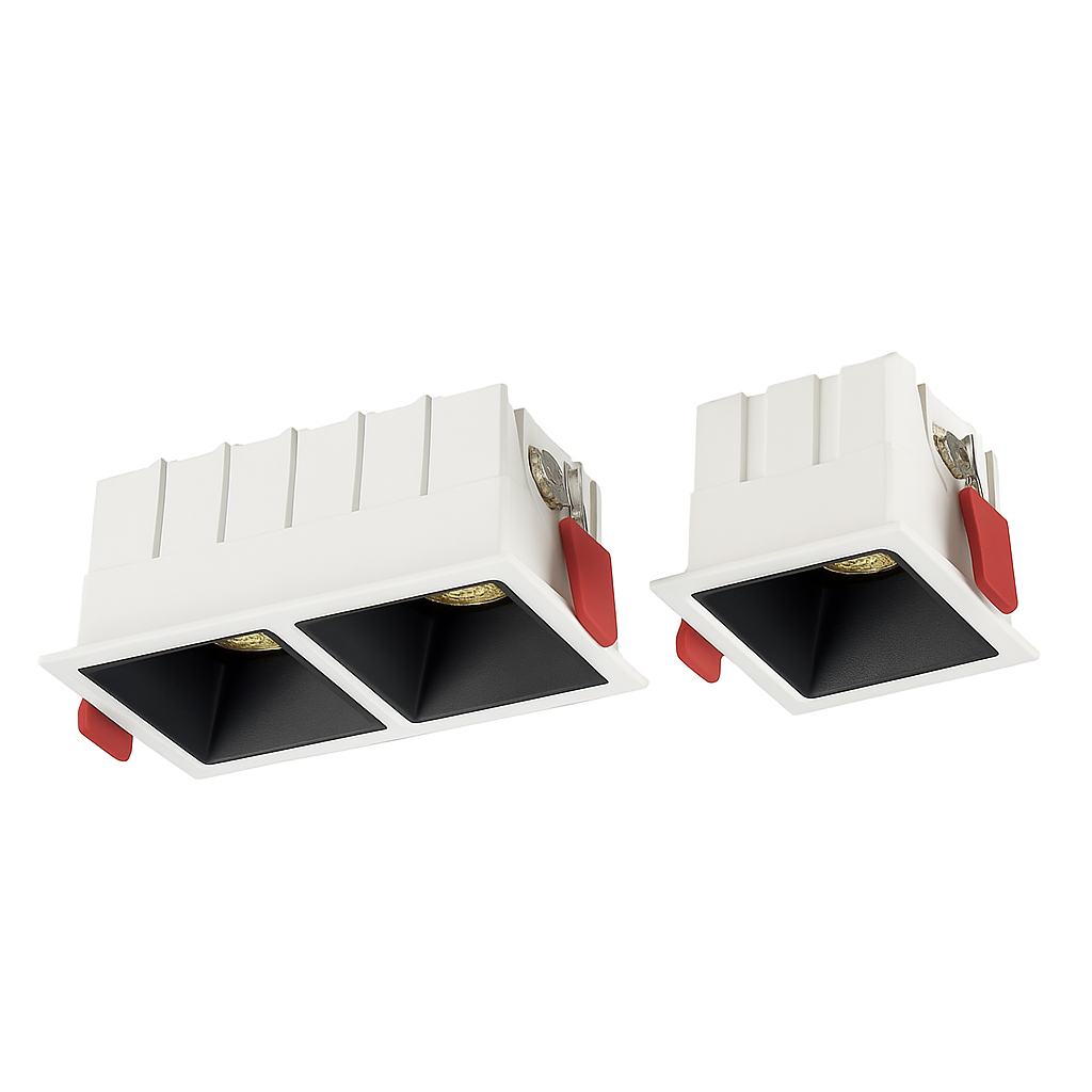 Modern built-in led spotlights with integrated cob lighting