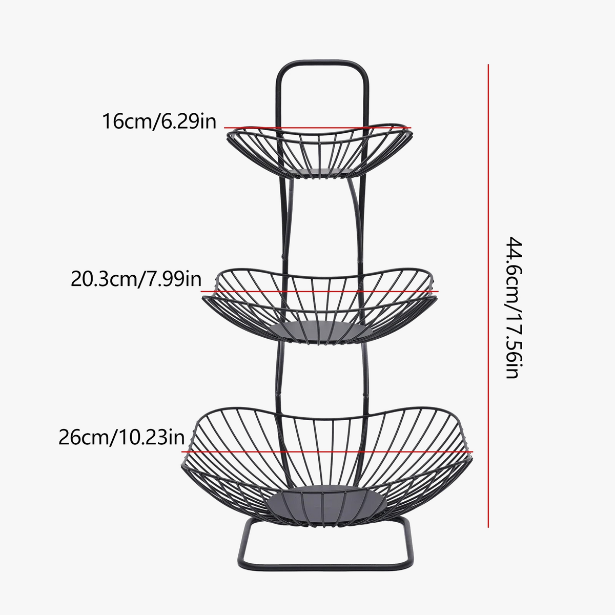 Three-level storage rack for vegetable fruit - view 4