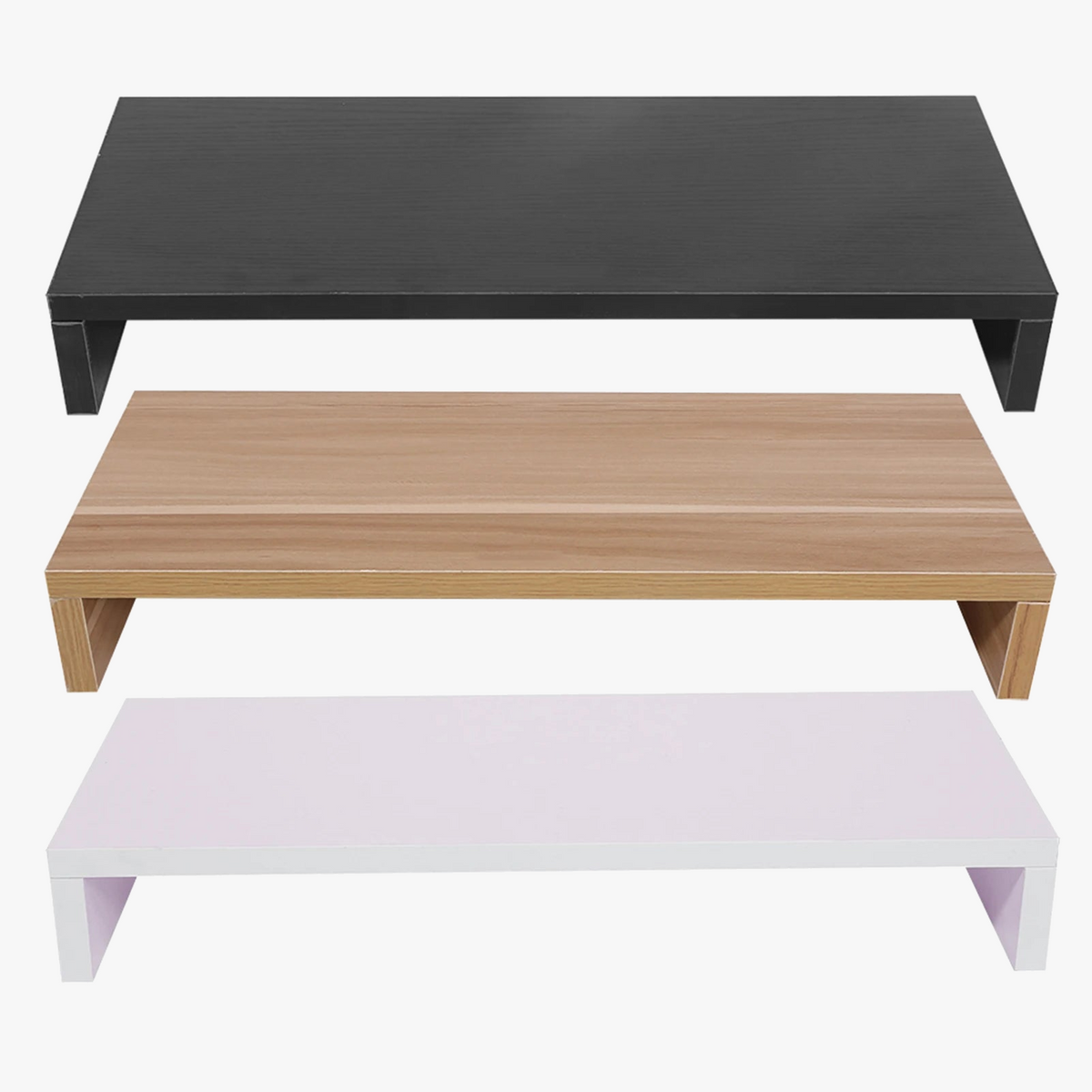 Wooden holder for computer screen and monitor