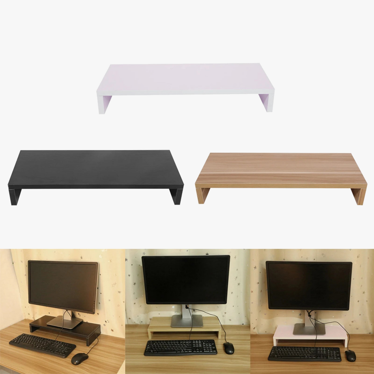 Wooden holder for computer screen and monitor - view 5