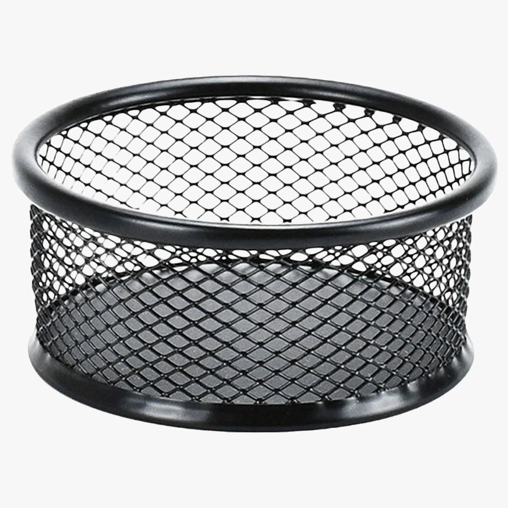 Office racks in mesh for paper clips and storage