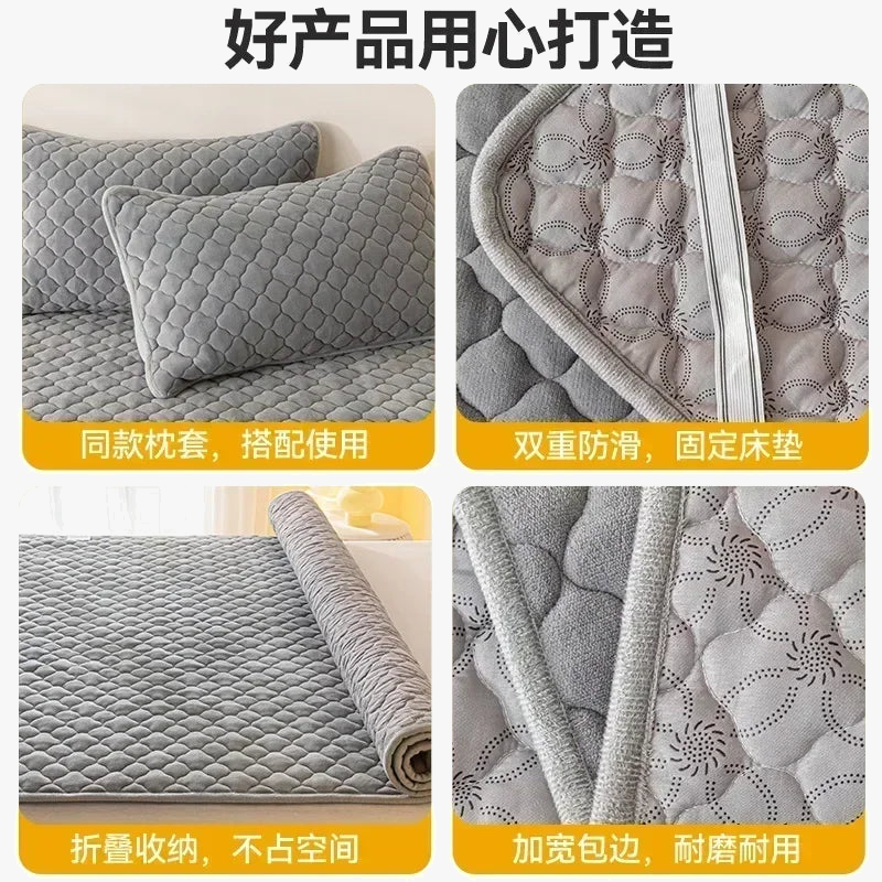 Thick hot velvet surmatelas for optimal comfort - view 2