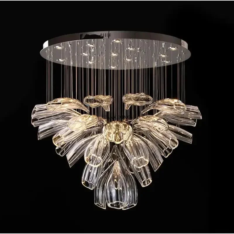 Art decorative glass pendant light for modern and elegant interior