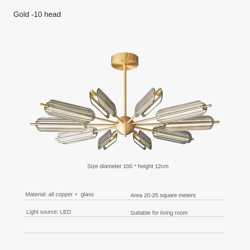 Creative copper pendant light for high-end lighting - view 7